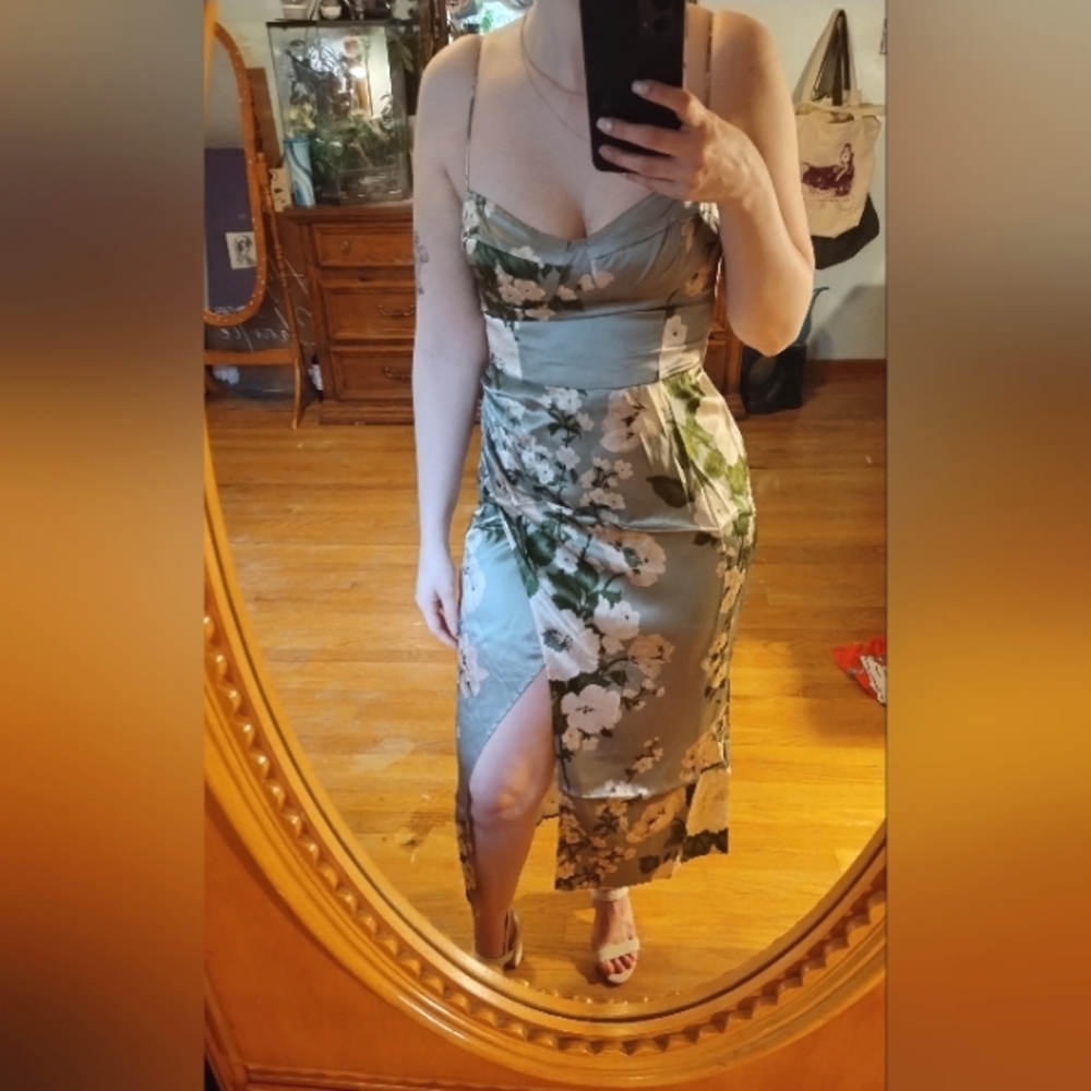 Reformation Tarragon Floral Dress